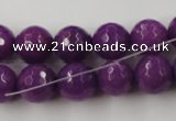 CCN881 15.5 inches 18mm faceted round candy jade beads