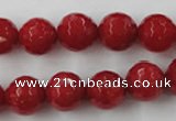 CCN892 15.5 inches 20mm faceted round candy jade beads