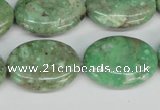 CCO120 15.5 inches 18*25mm oval dyed natural chrysotine beads