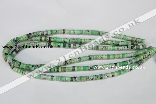 CCO25 15.5 inches 3*6mm tyre natural chrysotine beads