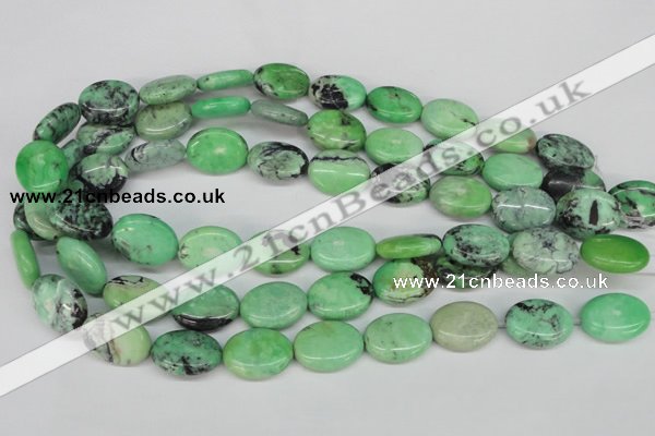 CCO37 15.5 inches 15*20mm oval natural chrysotine beads