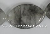 CCQ405 15.5 inches 25*40mm marquise cloudy quartz beads wholesale