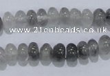 CCQ67 15.5 inches 5*8mm rondelle cloudy quartz beads wholesale