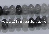 CCQ69 15.5 inches 7*12mm rondelle cloudy quartz beads wholesale