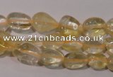 CCR217 15.5 inches 9*12mm nuggets natural citrine gemstone beads