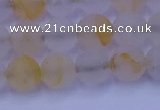 CCR372 15.5 inches 8mm round matte citrine beads wholesale