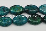 CCS444 15.5 inches 13*18mm oval dyed chrysocolla gemstone beads