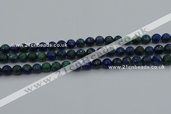 CCS533 15.5 inches 10mm faceted round dyed chrysocolla beads