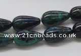 CCS56 16 inches 10*18mm teardrop dyed chrysocolla gemstone beads