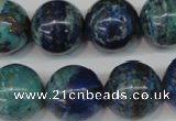 CCS81 15.5 inches 18mm round dyed chrysocolla gemstone beads