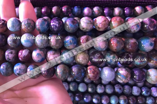 CCS861 15.5 inches 12mm round natural chrysocolla beads wholesale