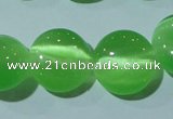 CCT521 15 inches 10mm flat round cats eye beads wholesale
