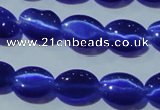 CCT651 15 inches 6*8mm oval cats eye beads wholesale