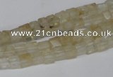 CCU30 15.5 inches 5*5mm cube yellow watermelon beads wholesale