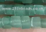CCU452 15.5 inches 4*4mm cube green aventurine beads wholesale