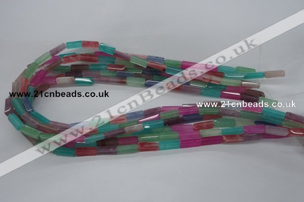 CCU515 15.5 inches 4*13mm cuboid mixed quartz beads wholesale