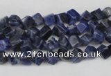 CCU90 15.5 inches 4*4mm cube sodalite gemstone beads wholesale