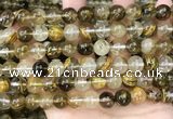 CCY648 15.5 inches 10mm round volcano cherry quartz beads