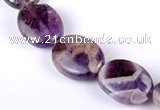 CDA02 15*20mm oval dogtooth amethyst quartz beads Wholesale