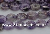 CDA300 15.5 inches 7*8mm oval dyed dogtooth amethyst beads