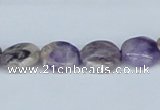 CDA66 15.5 inches 14mm flat round dogtooth amethyst beads wholesale