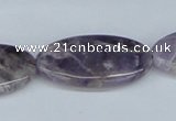 CDA73 15.5 inches 20*35mm oval dogtooth amethyst beads wholesale