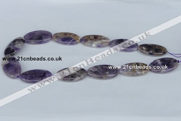 CDA73 15.5 inches 20*35mm oval dogtooth amethyst beads wholesale