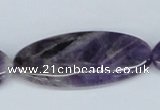 CDA91 15.5 inches 20*45mm horse eye dogtooth amethyst beads wholesale