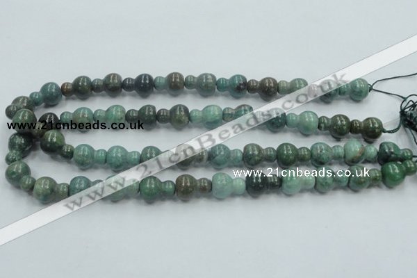 CDB10 15.5 inches 12*16mm calabash natural new dragon blood jasper beads