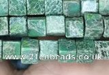 CDE1208 15.5 inches 4.5mm - 5mm cube sea sediment jasper beads