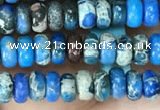 CDE1256 15.5 inches 2.5*4mm rondelle sea sediment jasper beads
