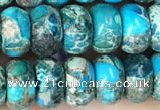 CDE1273 15.5 inches 5*8mm rondelle sea sediment jasper beads