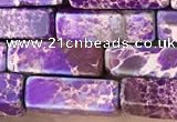 CDE1480 15.5 inches 4*13mm cuboid sea sediment jasper beads
