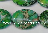 CDE186 15.5 inches 22*30mm oval dyed sea sediment jasper beads
