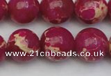 CDE2039 15.5 inches 16mm round dyed sea sediment jasper beads