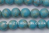 CDE2057 15.5 inches 8mm round dyed sea sediment jasper beads