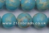 CDE2063 15.5 inches 20mm round dyed sea sediment jasper beads