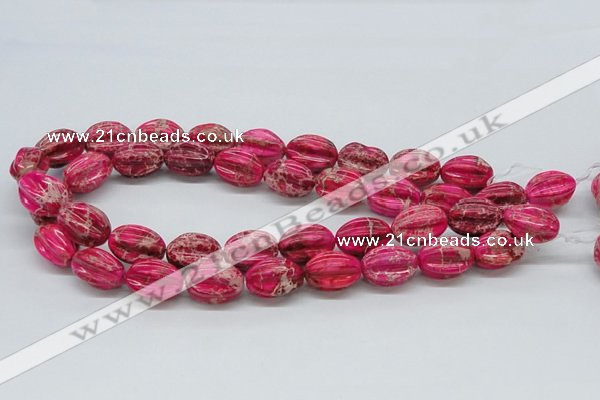 CDE22 15.5 inches 15*20mm star fruit shaped dyed sea sediment jasper beads