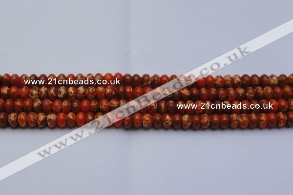 CDE2603 15.5 inches 10*14mm rondelle dyed sea sediment jasper beads