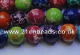 CDE2691 15.5 inches 10mm round mixed color sea sediment jasper beads
