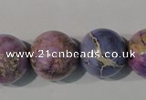 CDE698 15.5 inches 18mm round dyed sea sediment jasper beads