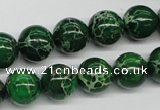 CDE70 15.5 inches 12mm round dyed sea sediment jasper beads