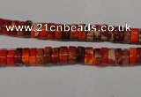 CDE733 15.5 inches 3*6mm heishi dyed sea sediment jasper beads