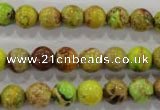 CDE865 15.5 inches 14mm round dyed sea sediment jasper beads wholesale