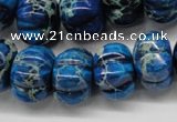 CDI295 15.5 inches 13*18mm pumpkin dyed imperial jasper beads