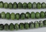 CDJ105 15.5 inches 5*8mm faceted rondelle Canadian jade beads wholesale