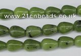 CDJ107 15.5 inches 7*10mm teardrop Canadian jade beads wholesale