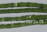 CDJ109 15.5 inches 4*4mm cube Canadian jade beads wholesale