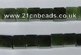 CDJ110 15.5 inches 8*8mm cube Canadian jade beads wholesale