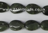 CDJ118 15.5 inches 12*18mm flat teardrop Canadian jade beads wholesale